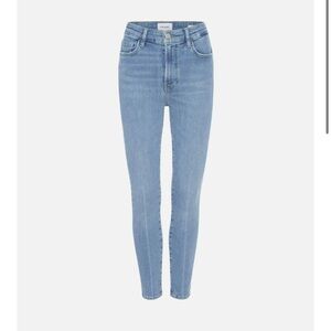 Frame Denim Blue Skinny Jeans High-Waisted Classic